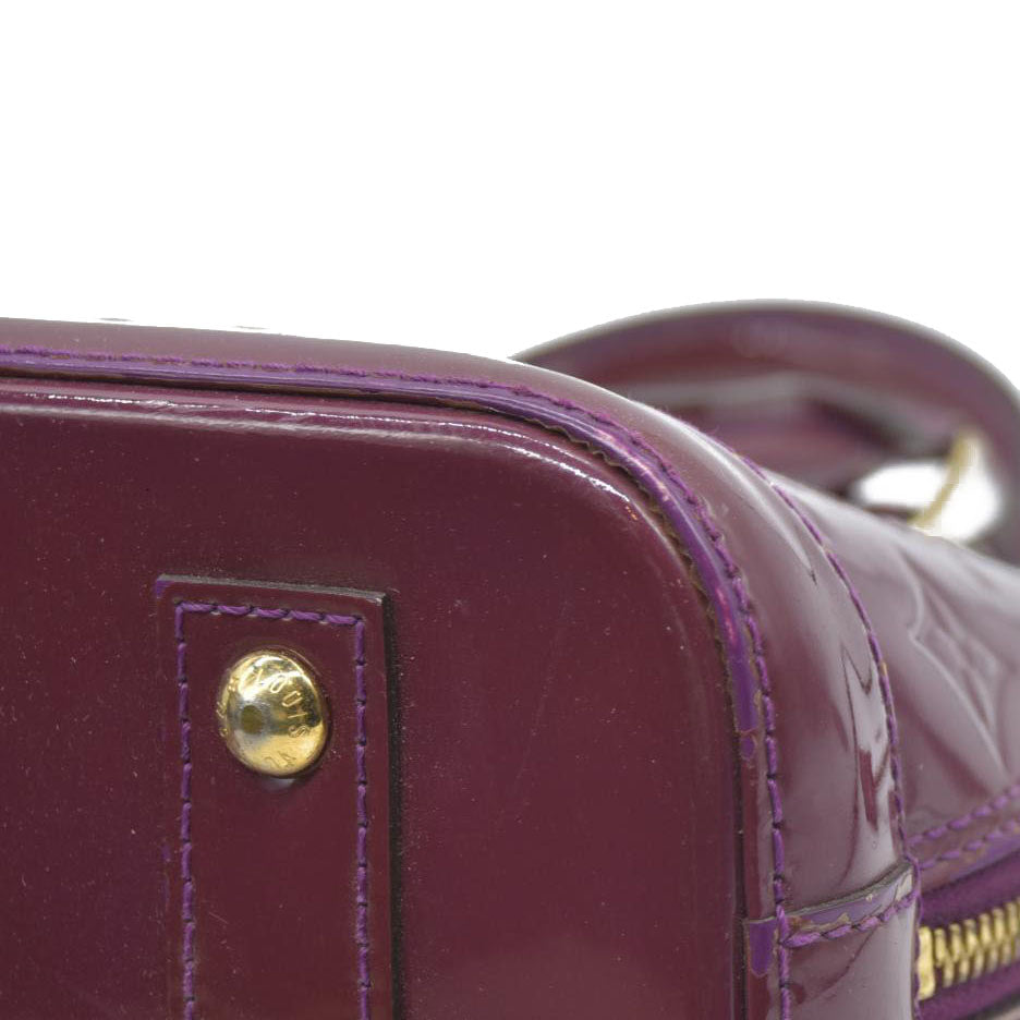 $2350 CONSIGNMENT Louis Vuitton Amethyste Monogram Vernis Alma BB