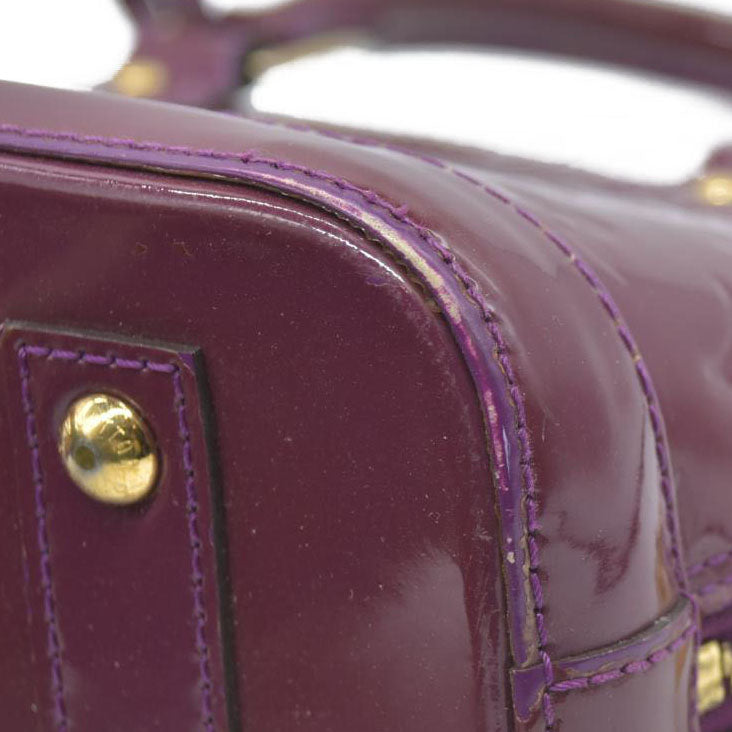 $2350 CONSIGNMENT Louis Vuitton Amethyste Monogram Vernis Alma BB