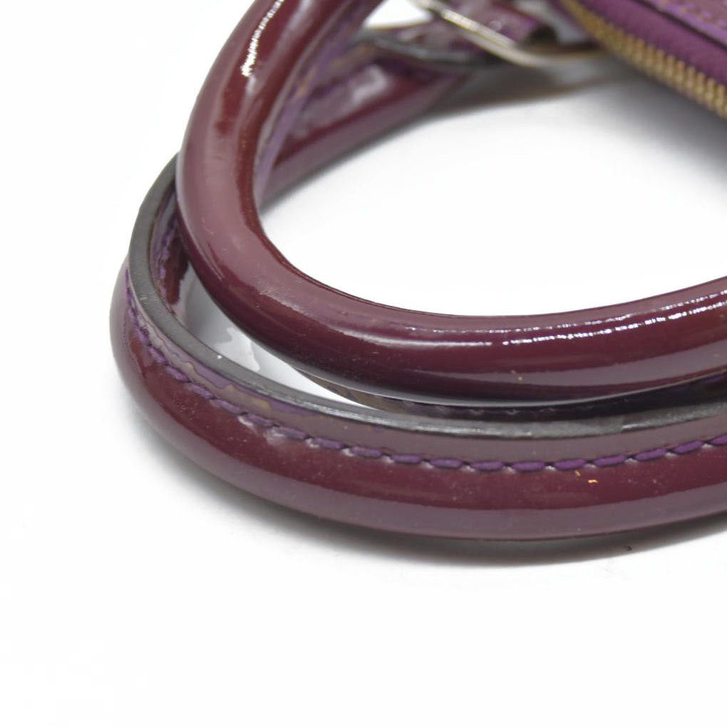 $2350 CONSIGNMENT Louis Vuitton Amethyste Monogram Vernis Alma BB