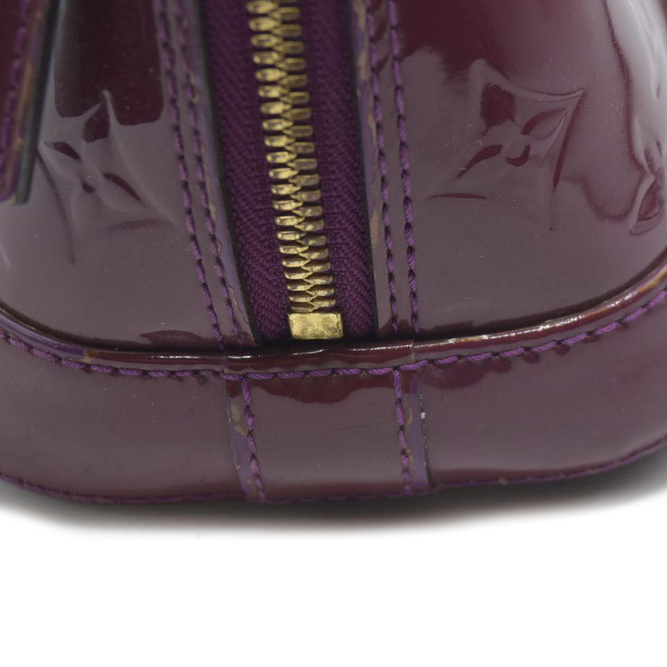 $2350 CONSIGNMENT Louis Vuitton Amethyste Monogram Vernis Alma BB