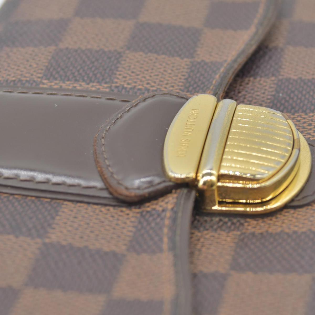 $925 2010 LOUIS VUITTON Damier Ebene Sistina Long Wallet CA2150