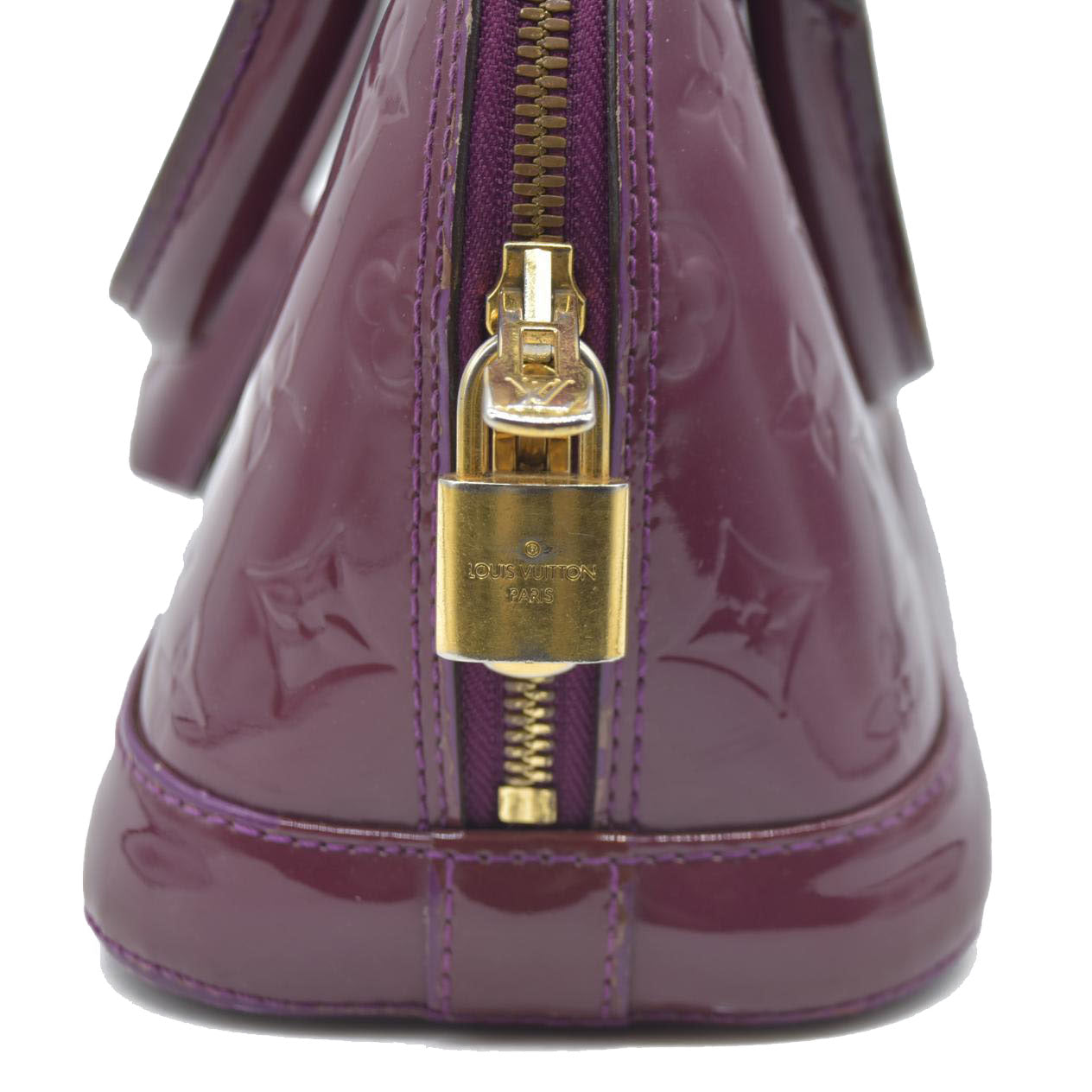 $2350 CONSIGNMENT Louis Vuitton Amethyste Monogram Vernis Alma BB