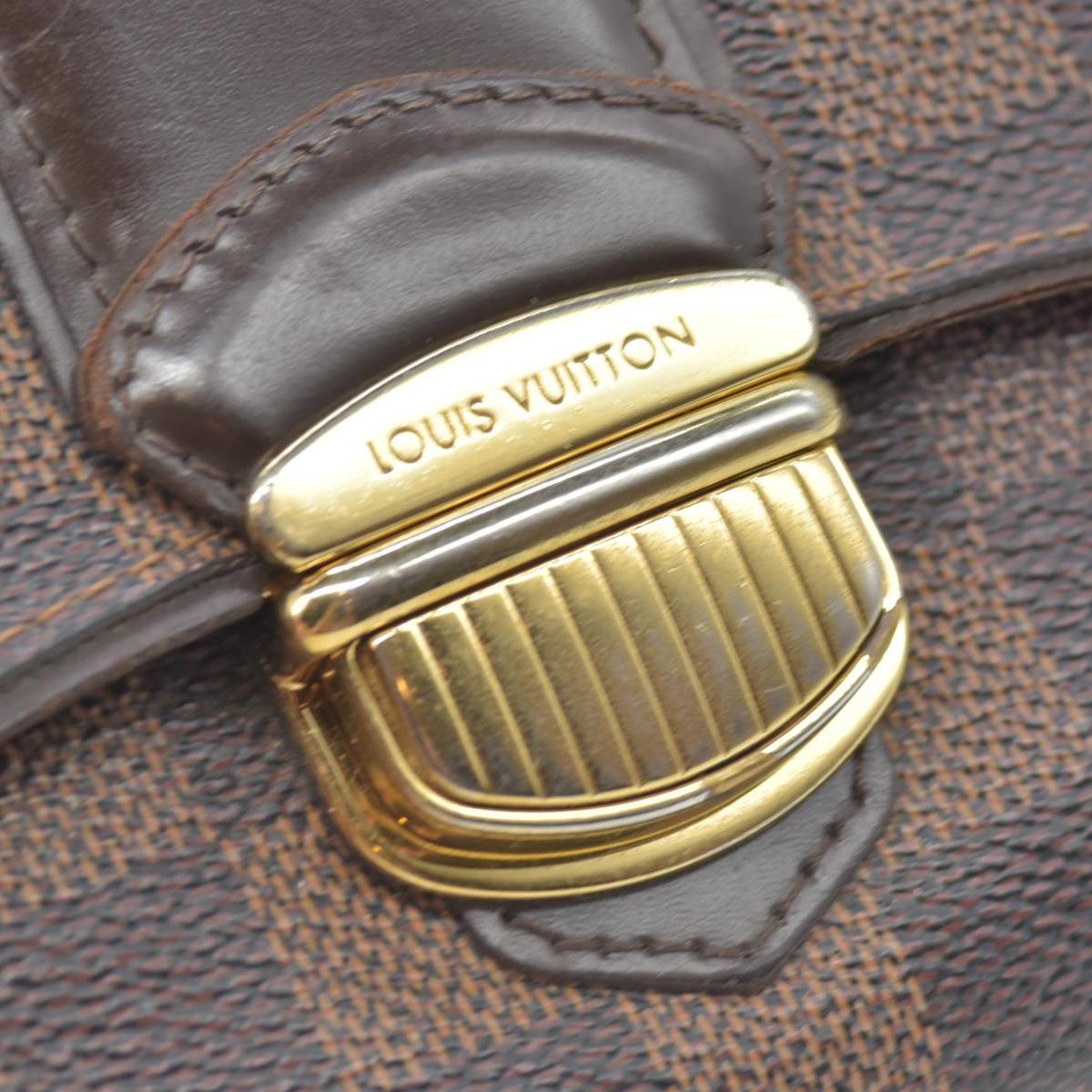 $925 2010 LOUIS VUITTON Damier Ebene Sistina Long Wallet CA2150