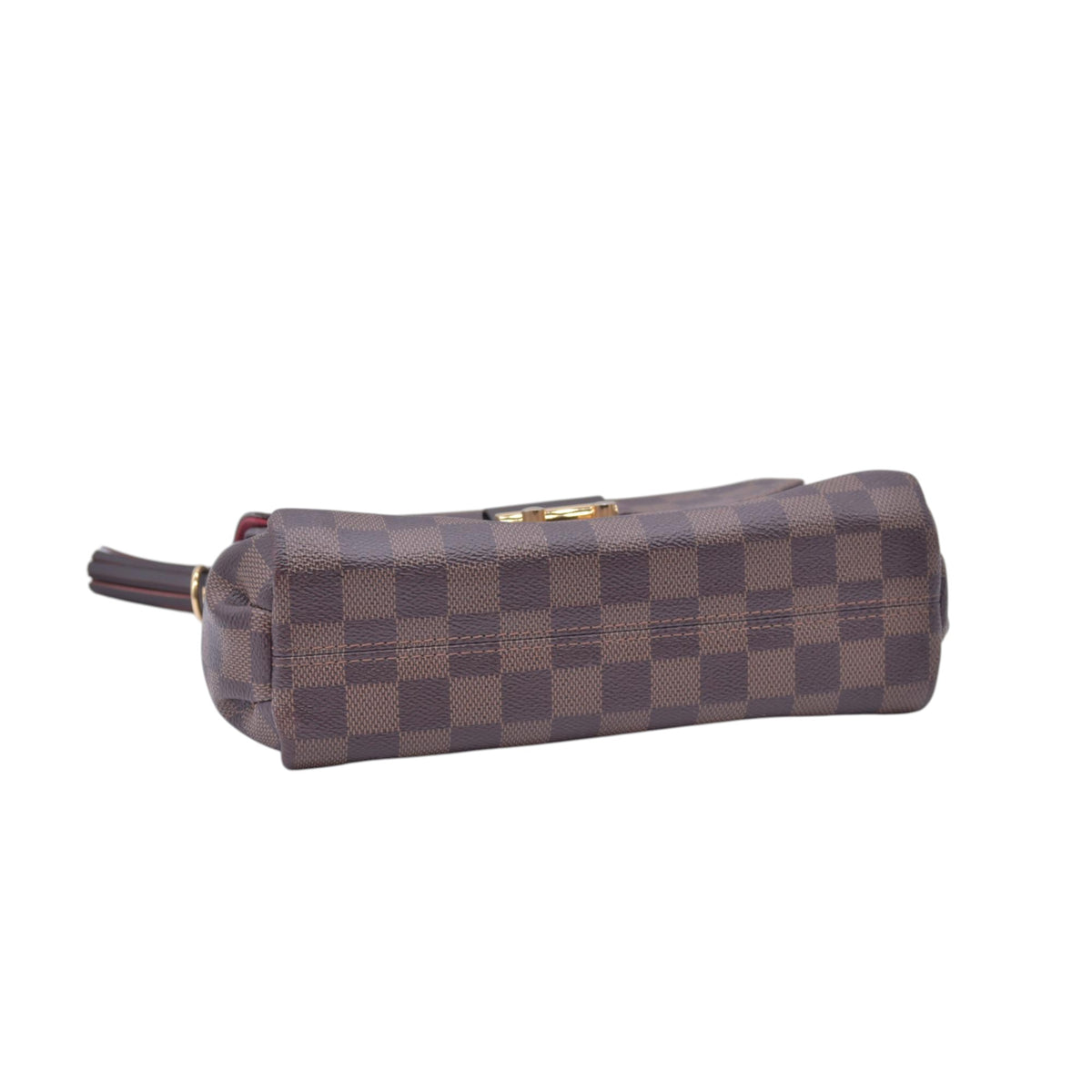 $1960 2018 LOUIS VUITTON Damier Ebene Croisette Top Handle Crossbody Bag Brown FL0138 10021361