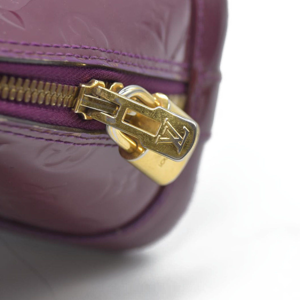 $2350 CONSIGNMENT Louis Vuitton Amethyste Monogram Vernis Alma BB