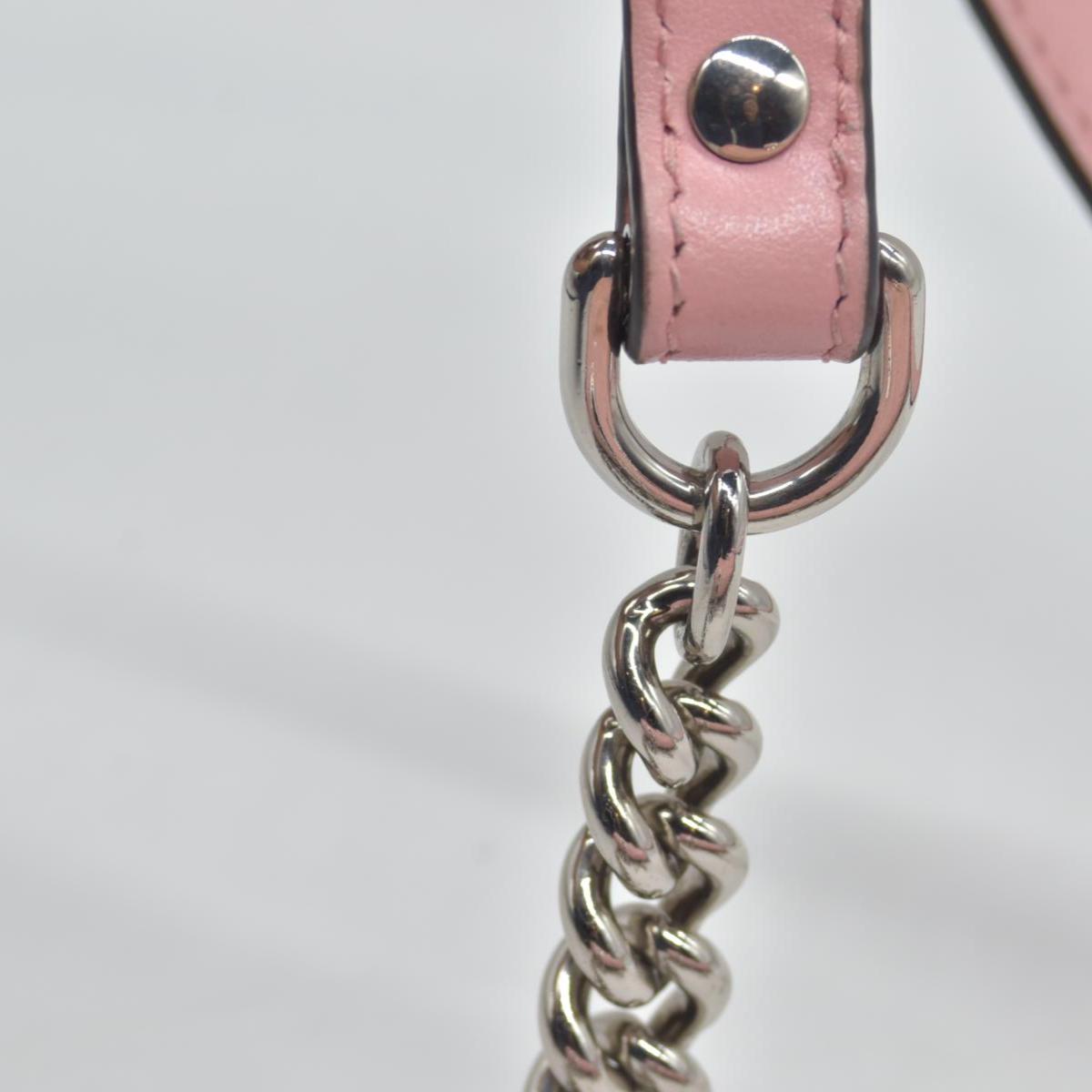 $2600 Gucci Calfskin Matelasse Small GG Marmont Shoulder Bag Wild Rose