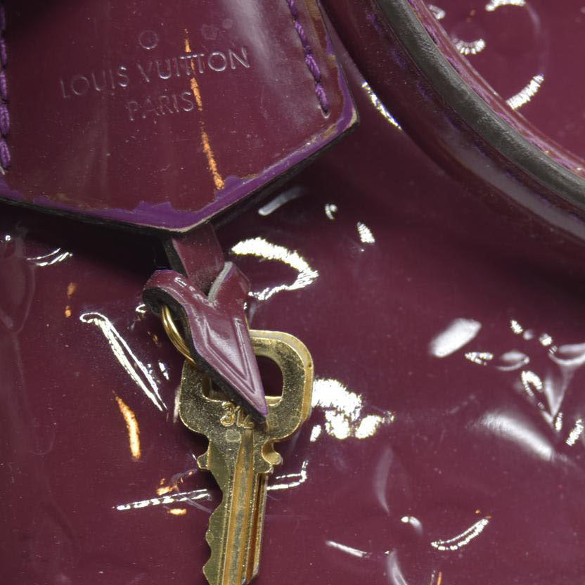 $2350 CONSIGNMENT Louis Vuitton Amethyste Monogram Vernis Alma BB