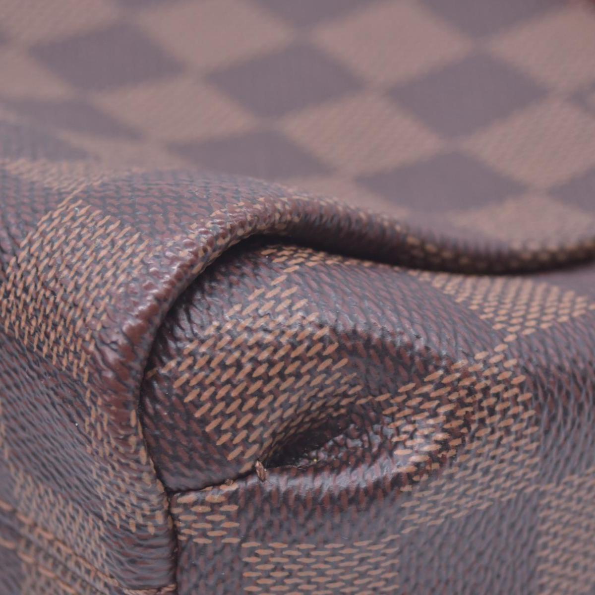 $1960 2018 LOUIS VUITTON Damier Ebene Croisette Top Handle Crossbody Bag Brown FL0138 10021361
