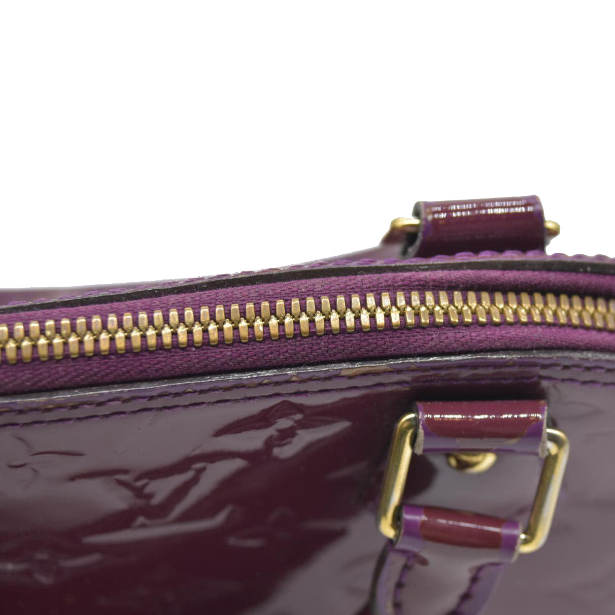 $2350 CONSIGNMENT Louis Vuitton Amethyste Monogram Vernis Alma BB