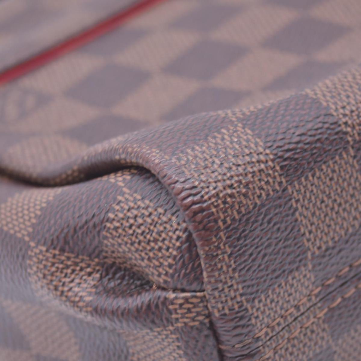 $1960 2018 LOUIS VUITTON Damier Ebene Croisette Top Handle Crossbody Bag Brown FL0138 10021361