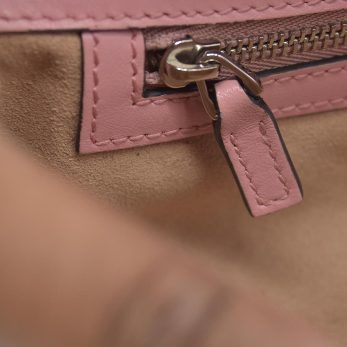 $2600 Gucci Calfskin Matelasse Small GG Marmont Shoulder Bag Wild Rose