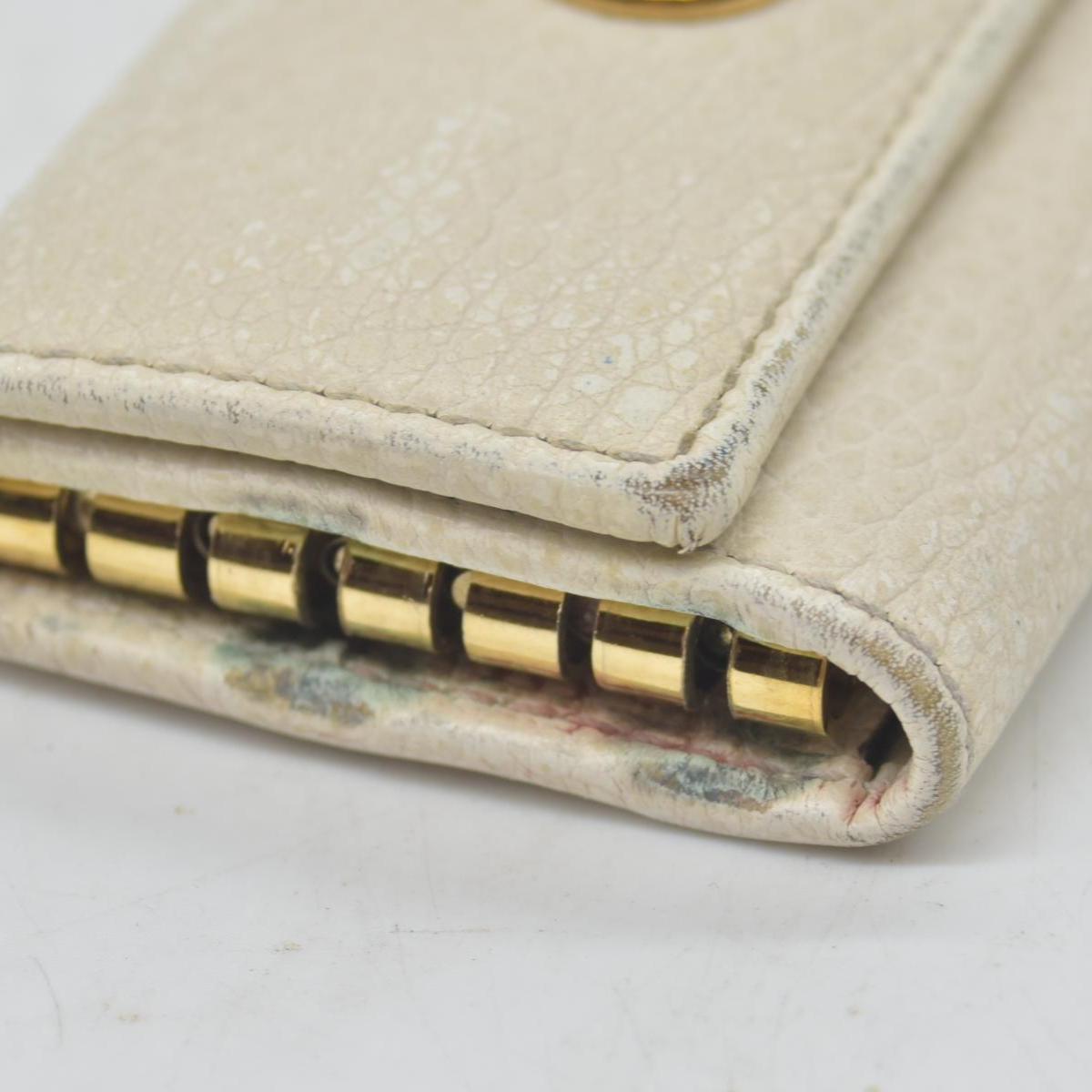 $360 GUCCI GG Marmont Leather 6 Ring Key Case