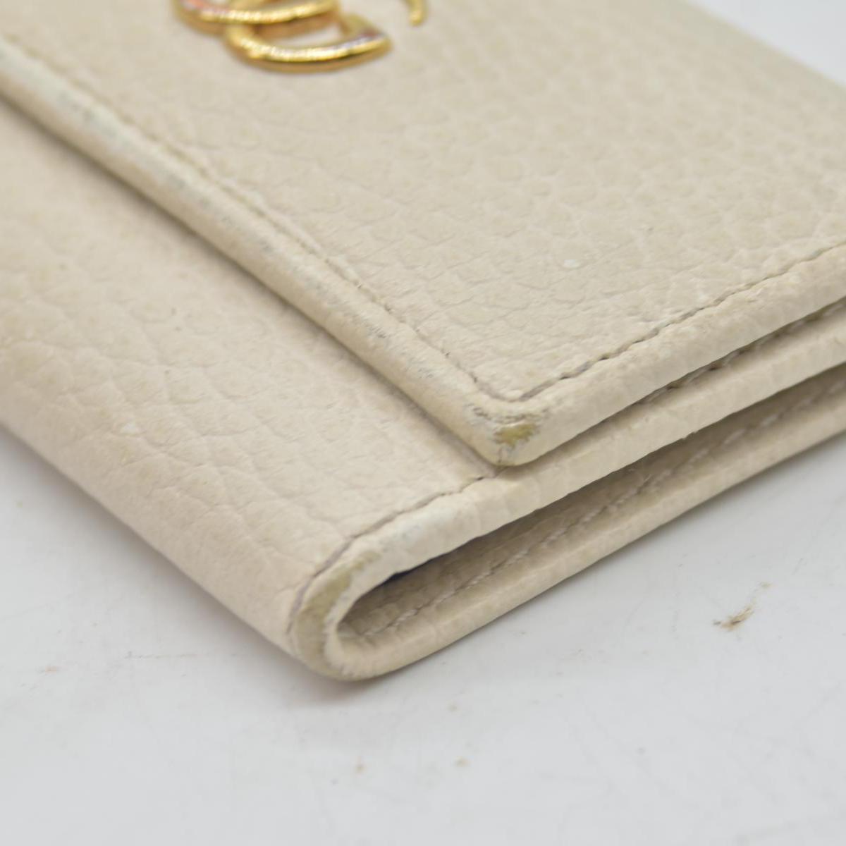 $360 GUCCI GG Marmont Leather 6 Ring Key Case