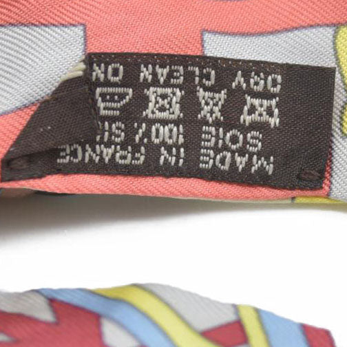 $250 Hermes  Silk Le Nombre D'Or Twilly CONSIGNMENT