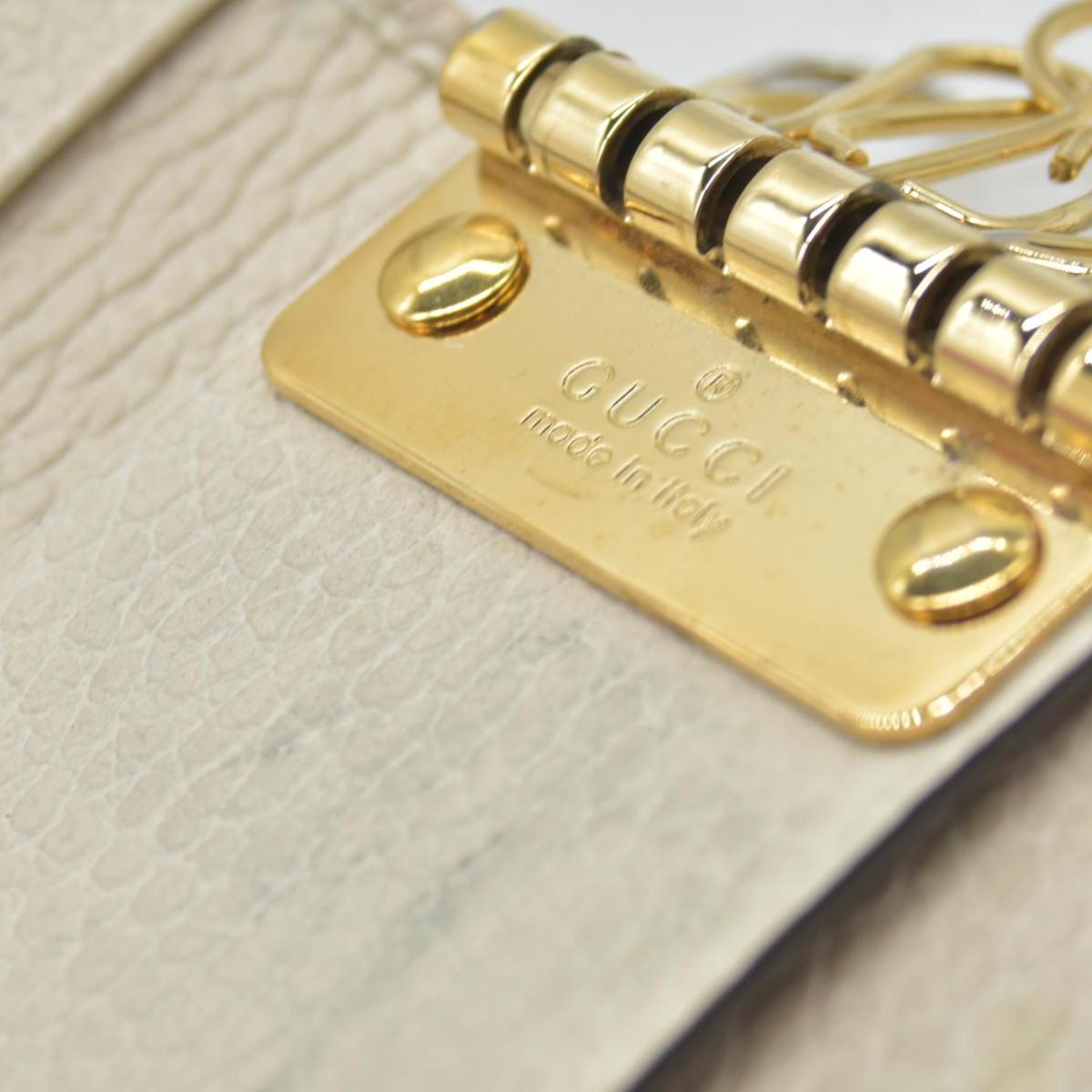 $360 GUCCI GG Marmont Leather 6 Ring Key Case