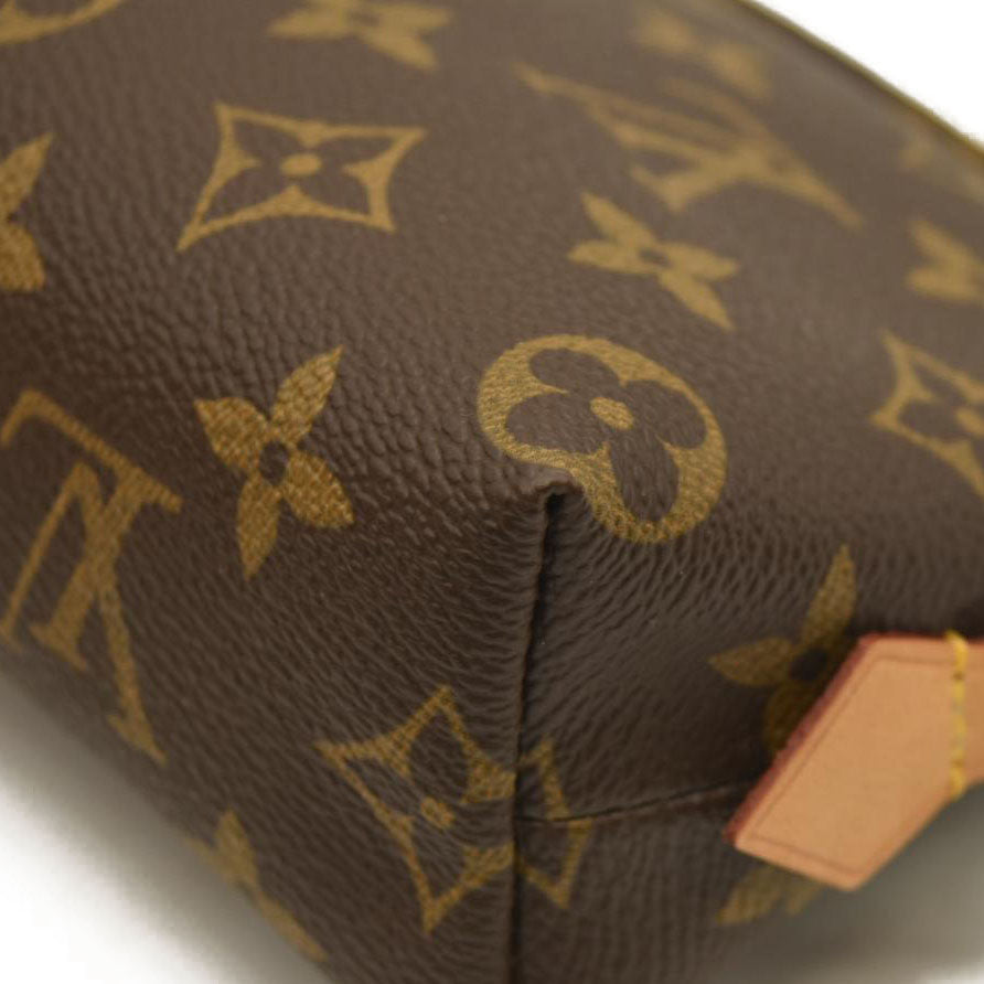 Louis Vuitton  Monogram Cosmetic Pouch France Clean Inside