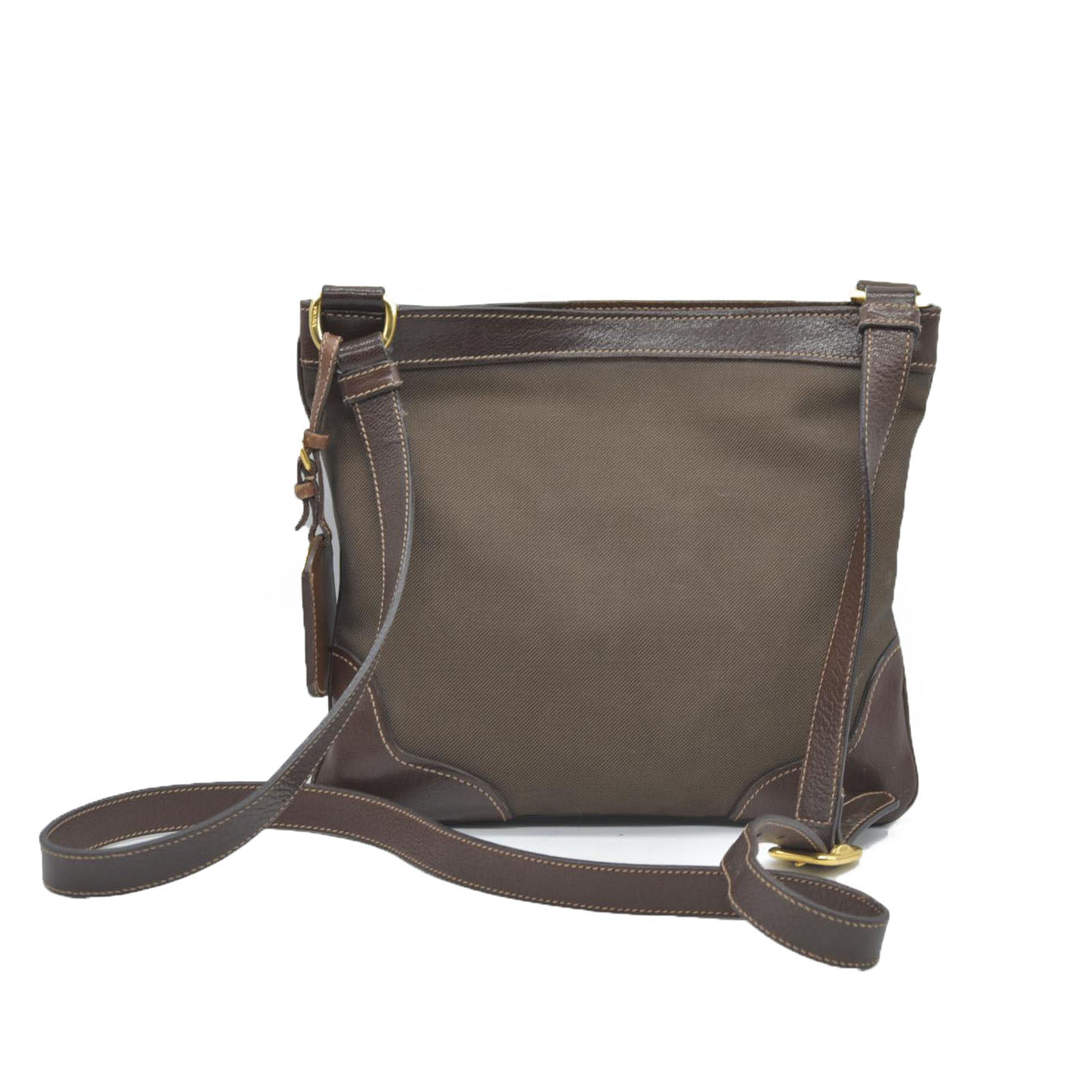 CONSIGNMENT Prada Canapa Logo Jacquard Messenger Bag