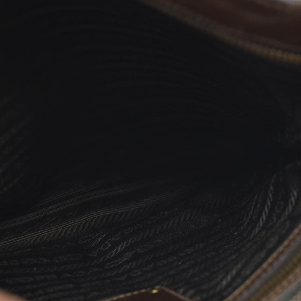 CONSIGNMENT Prada Canapa Logo Jacquard Messenger Bag