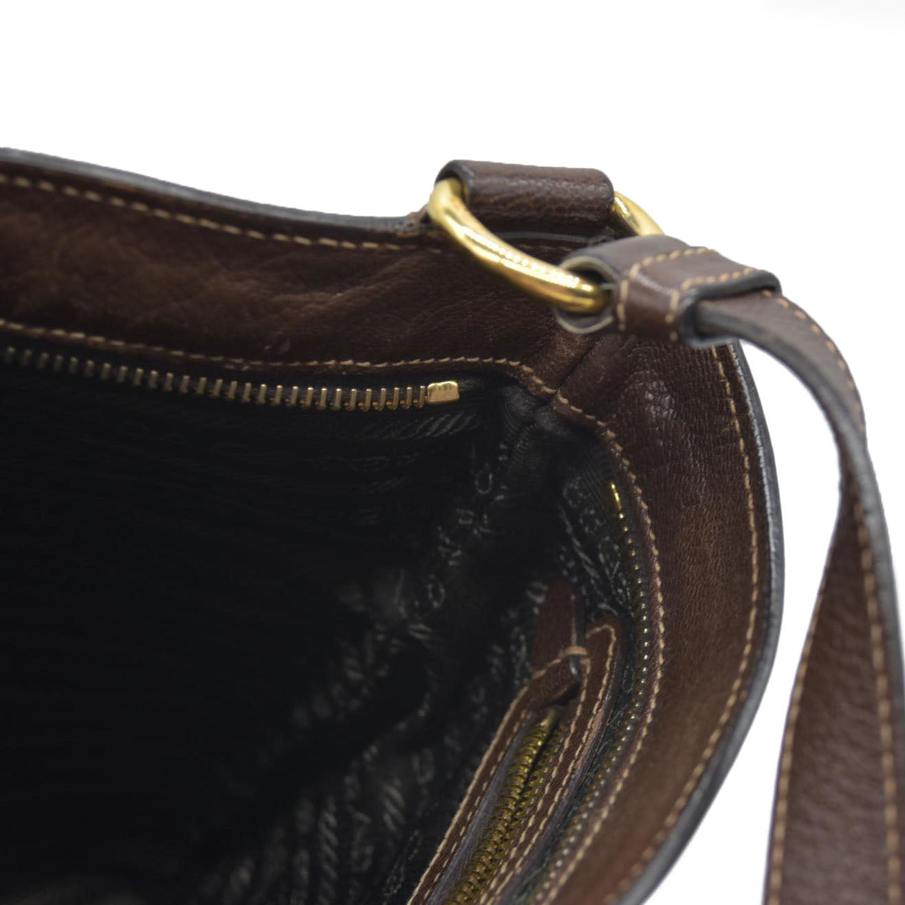 CONSIGNMENT Prada Canapa Logo Jacquard Messenger Bag