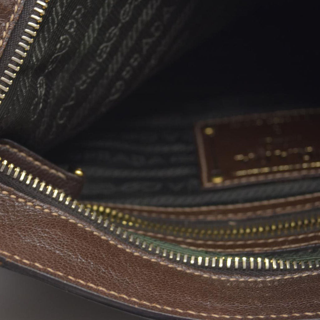 CONSIGNMENT Prada Canapa Logo Jacquard Messenger Bag