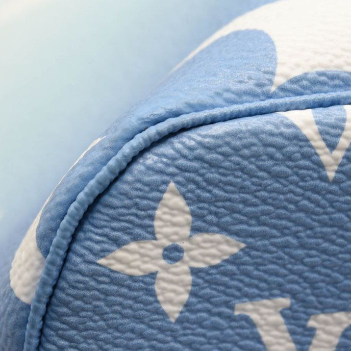 USED Louis Vuitton Monogram Giant By The Pool Neverfull MM Blue