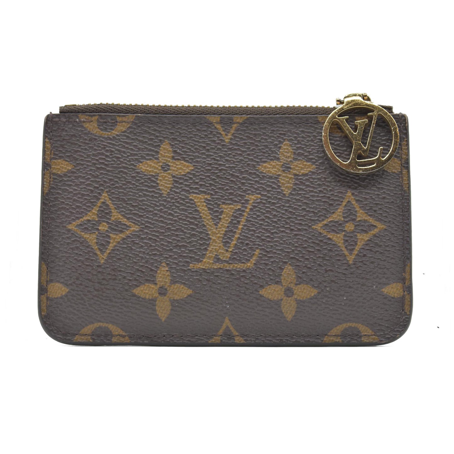 $455 Louis Vuitton Monogram Zipped Romy Card Holder