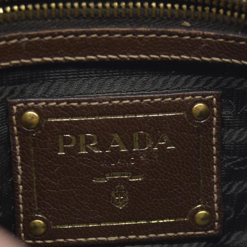 CONSIGNMENT Prada Canapa Logo Jacquard Messenger Bag