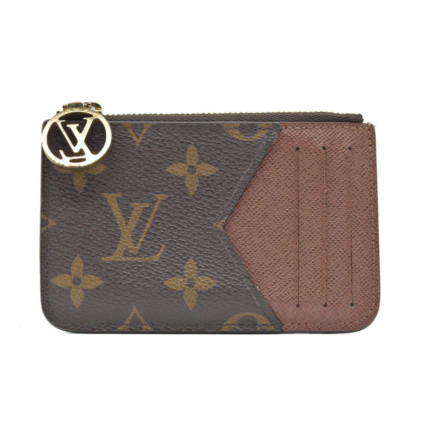 $455 Louis Vuitton Monogram Zipped Romy Card Holder