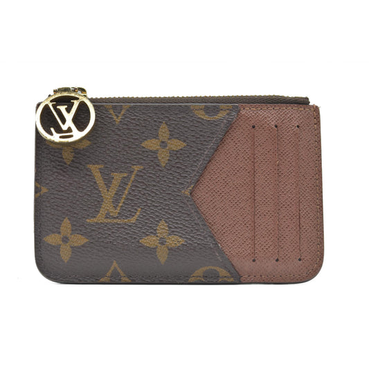 $455 Louis Vuitton Monogram Zipped Romy Card Holder