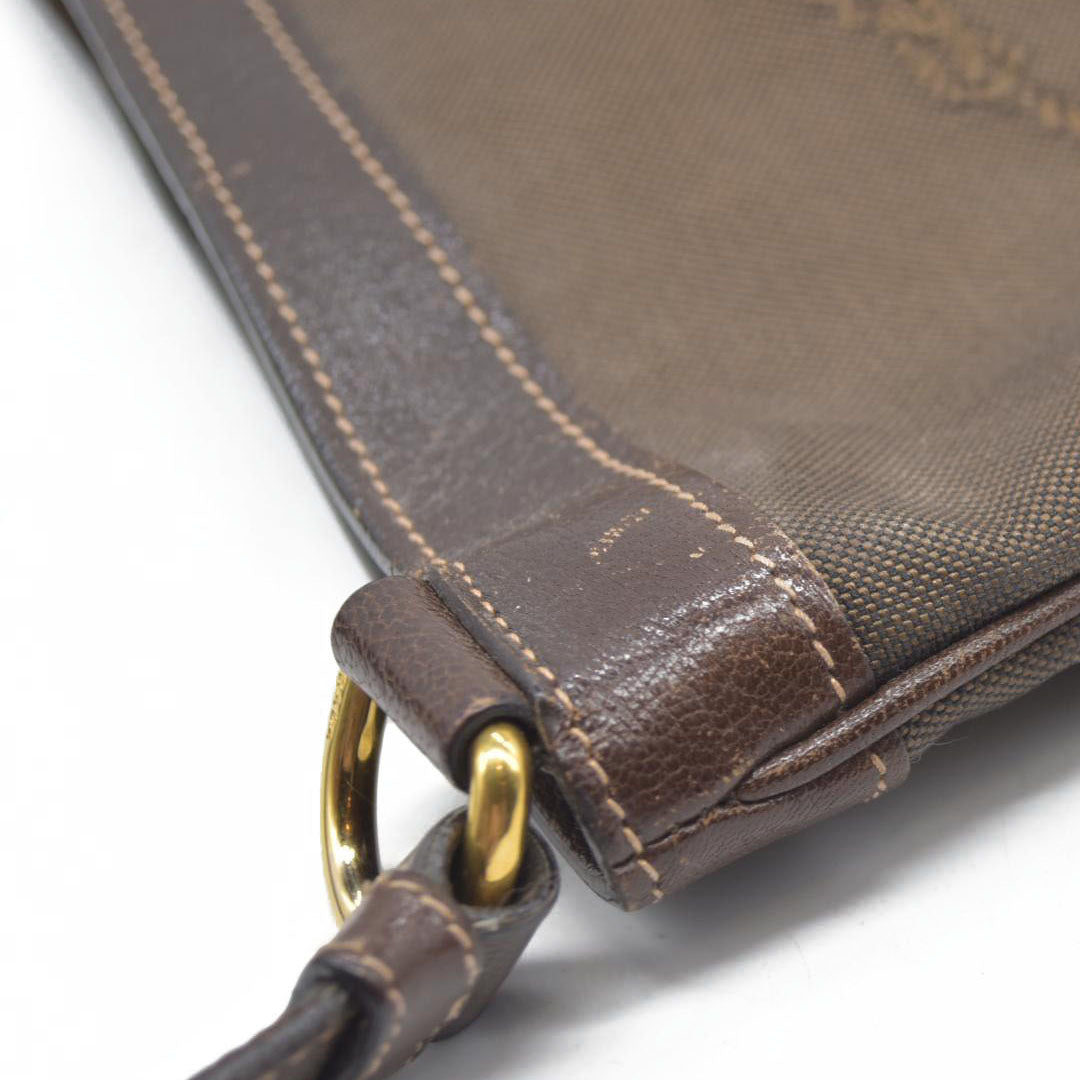 CONSIGNMENT Prada Canapa Logo Jacquard Messenger Bag