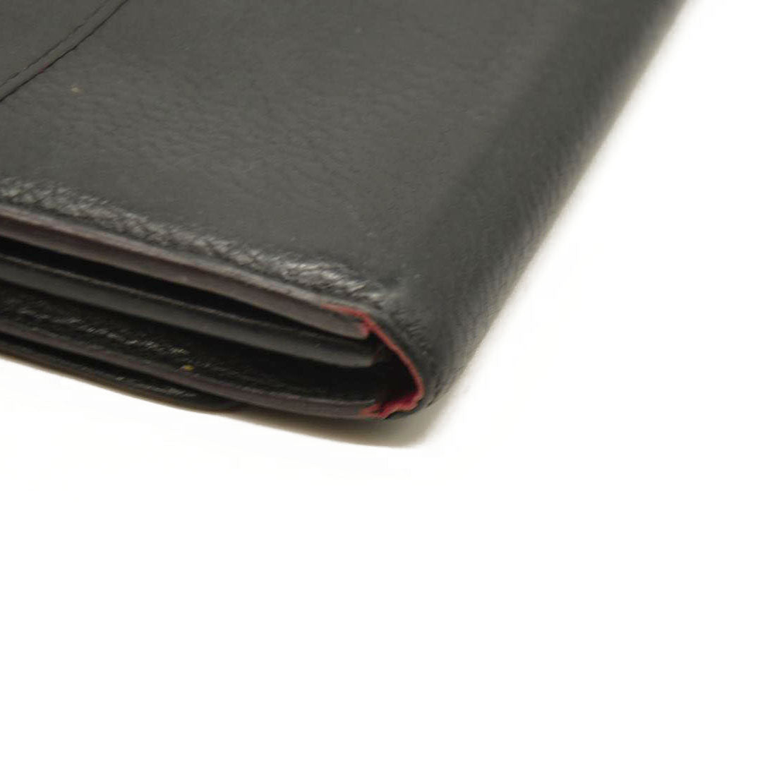 $1550 Louis Vuitton Taurillon Capucines Wallet Black MI0176