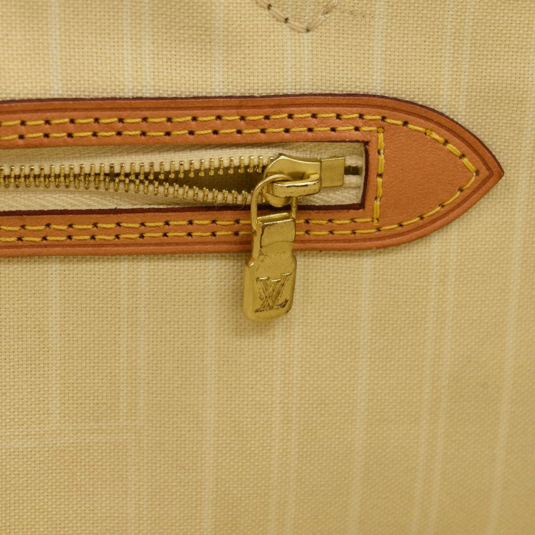 USED Louis Vuitton Monogram Giant By The Pool Neverfull MM Blue