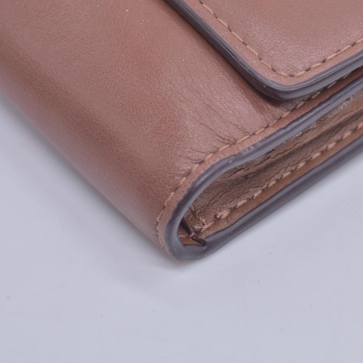 Coach Saffiano Tan Trifold Cross-grain Leather Wallet