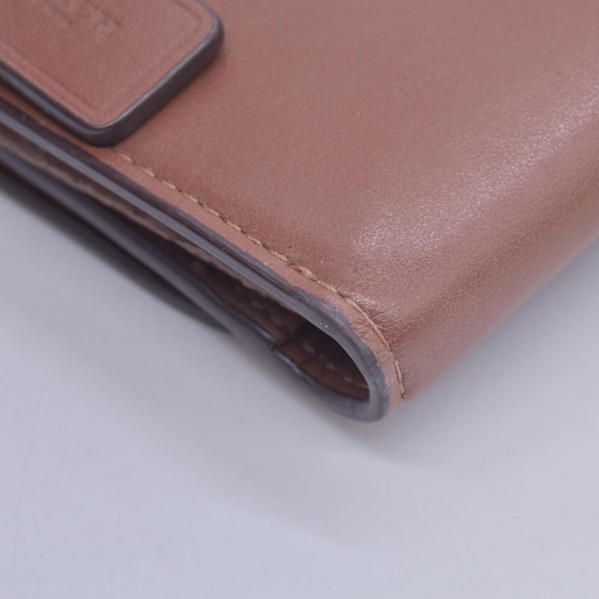 Coach Saffiano Tan Trifold Cross-grain Leather Wallet