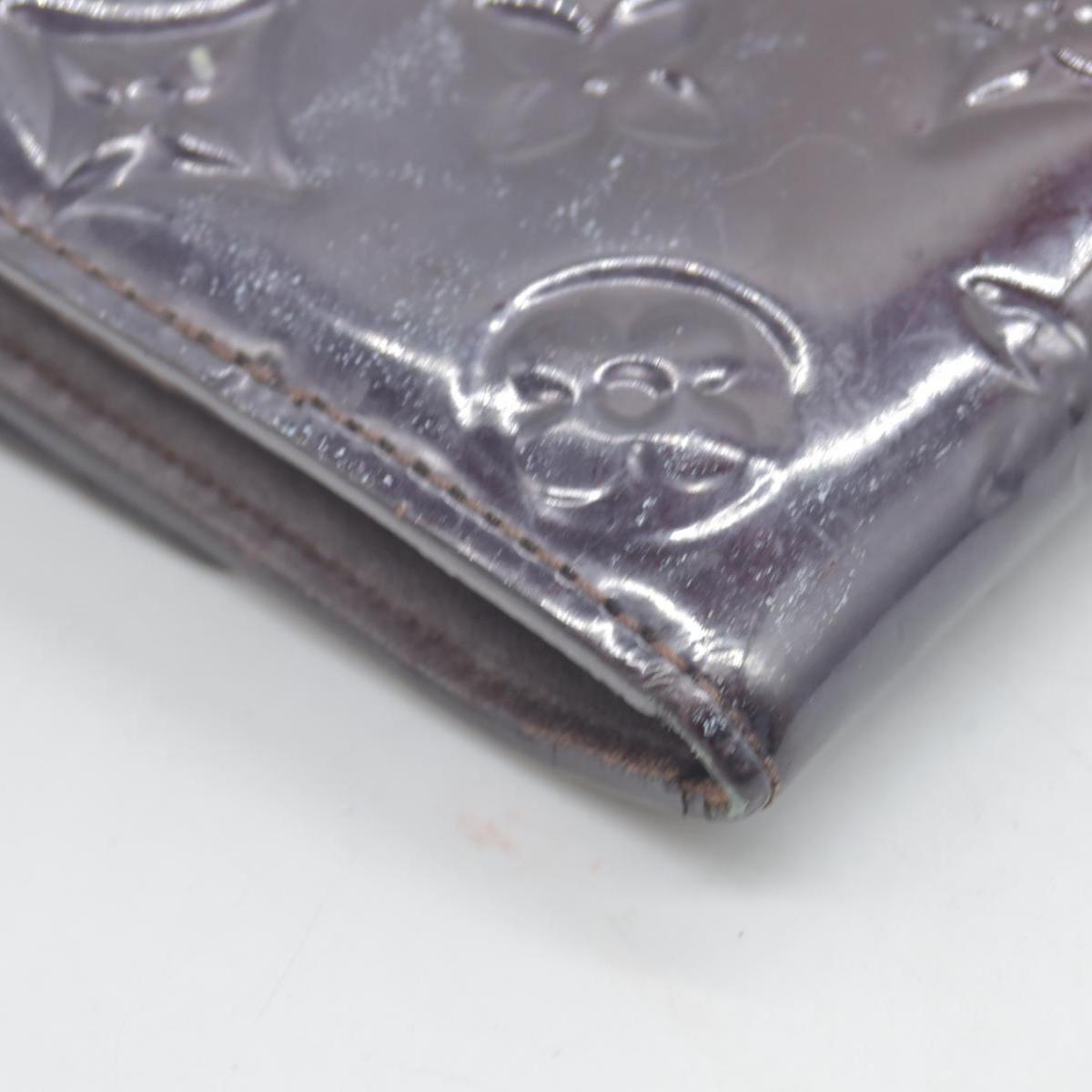 $840 Louis Vuitton Vintage Monogram Vernis Sarah Wallet Burgundy