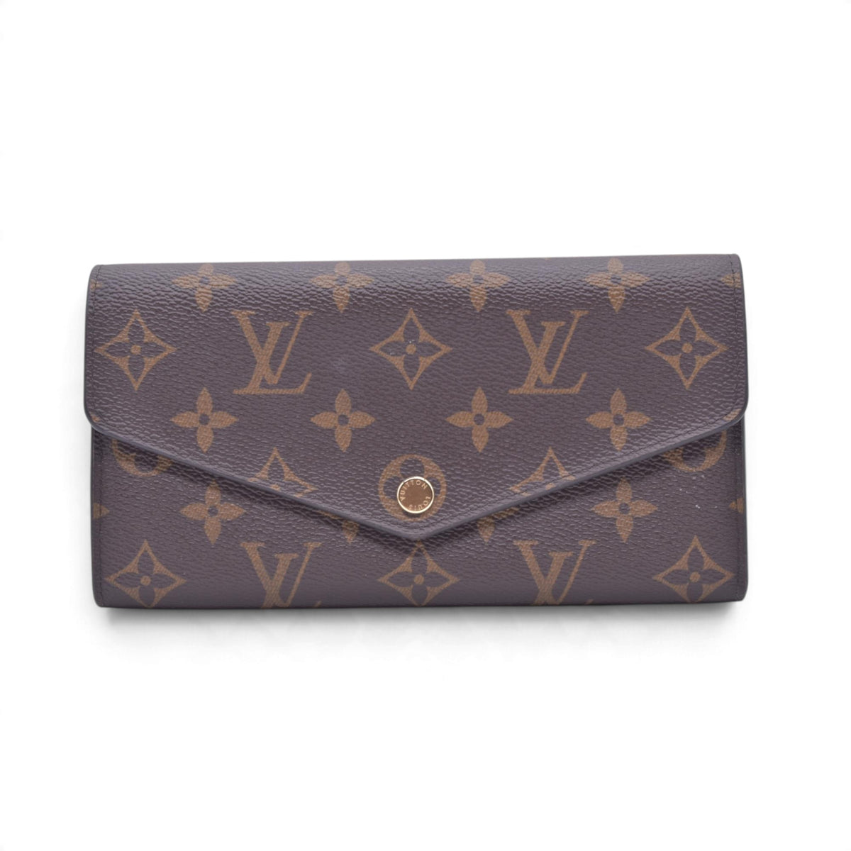 $800 LOUIS VUITTON Portefeuille Sarah Monogram Long Wallet M62235 Rose Ballerine