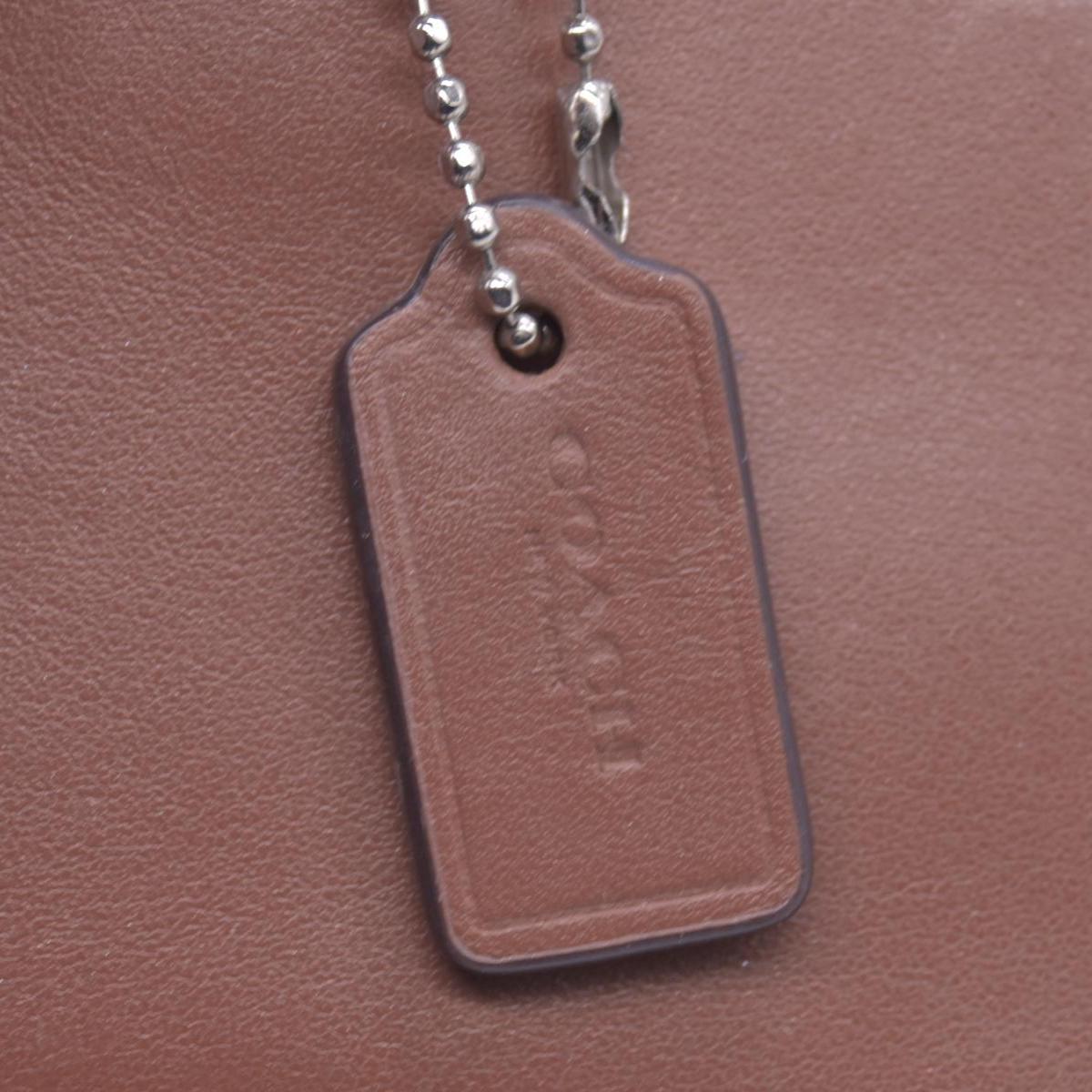 Coach Saffiano Tan Trifold Cross-grain Leather Wallet