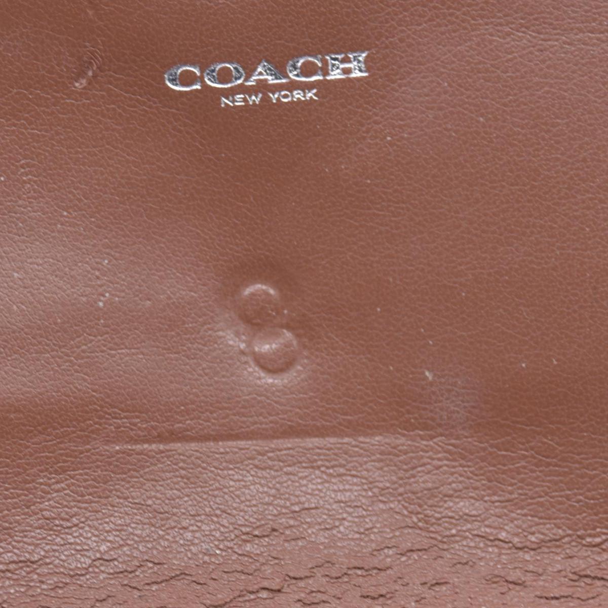 Coach Saffiano Tan Trifold Cross-grain Leather Wallet