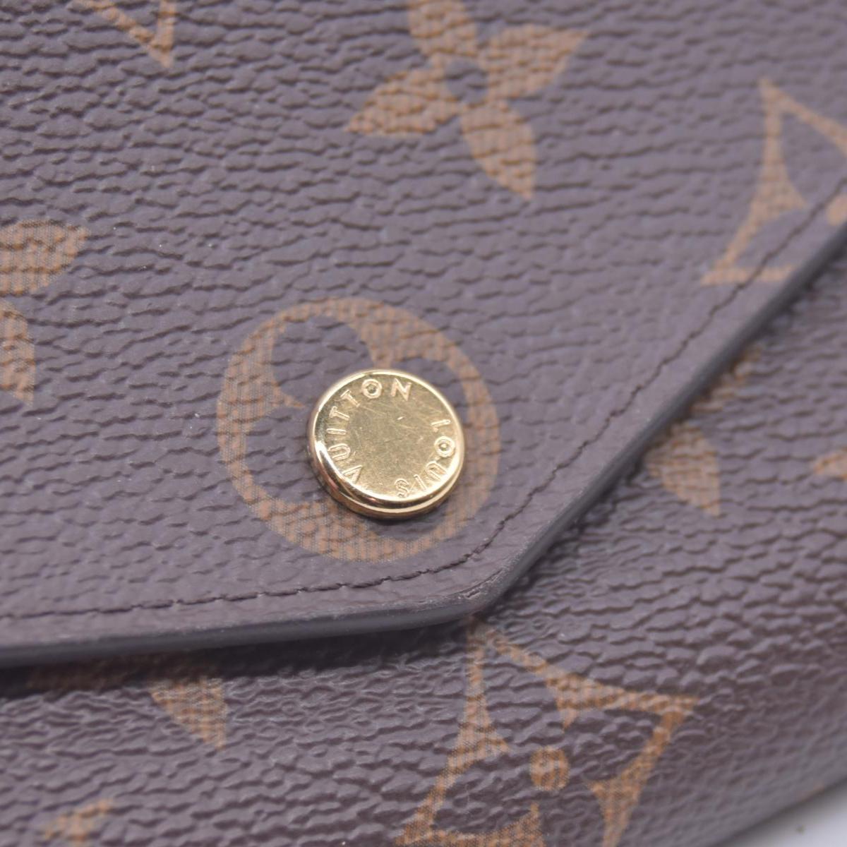 $800 LOUIS VUITTON Portefeuille Sarah Monogram Long Wallet M62235 Rose Ballerine