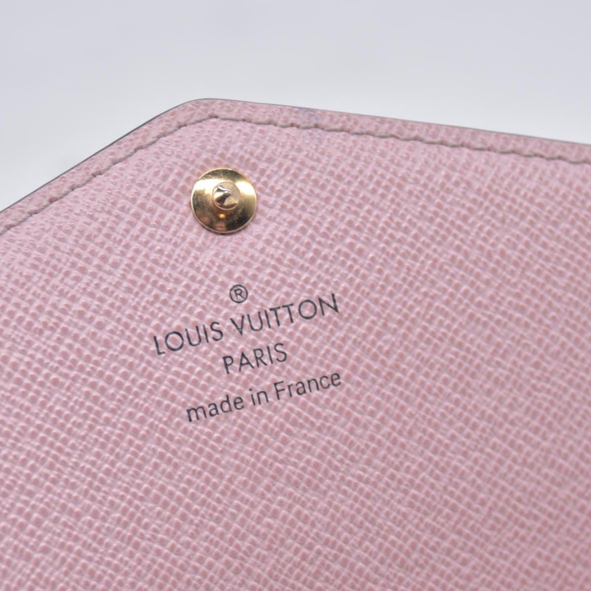 $800 LOUIS VUITTON Portefeuille Sarah Monogram Long Wallet M62235 Rose Ballerine