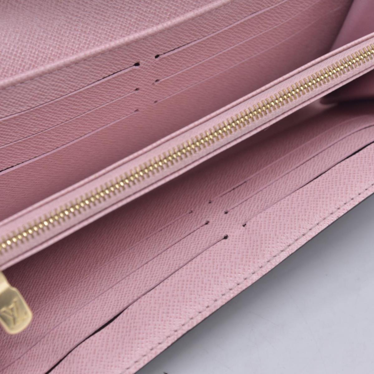$800 LOUIS VUITTON Portefeuille Sarah Monogram Long Wallet M62235 Rose Ballerine
