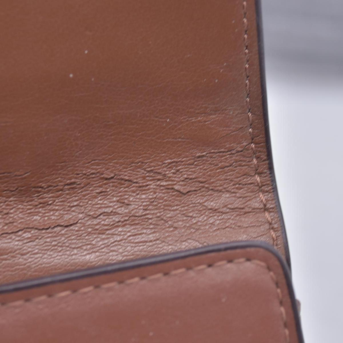 Coach Saffiano Tan Trifold Cross-grain Leather Wallet