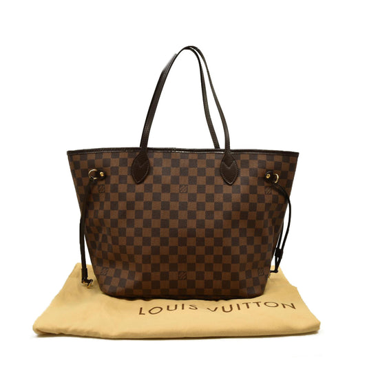 LOUIS VUITTON Damier Ebene Neverfull MM Minor Opening Wear