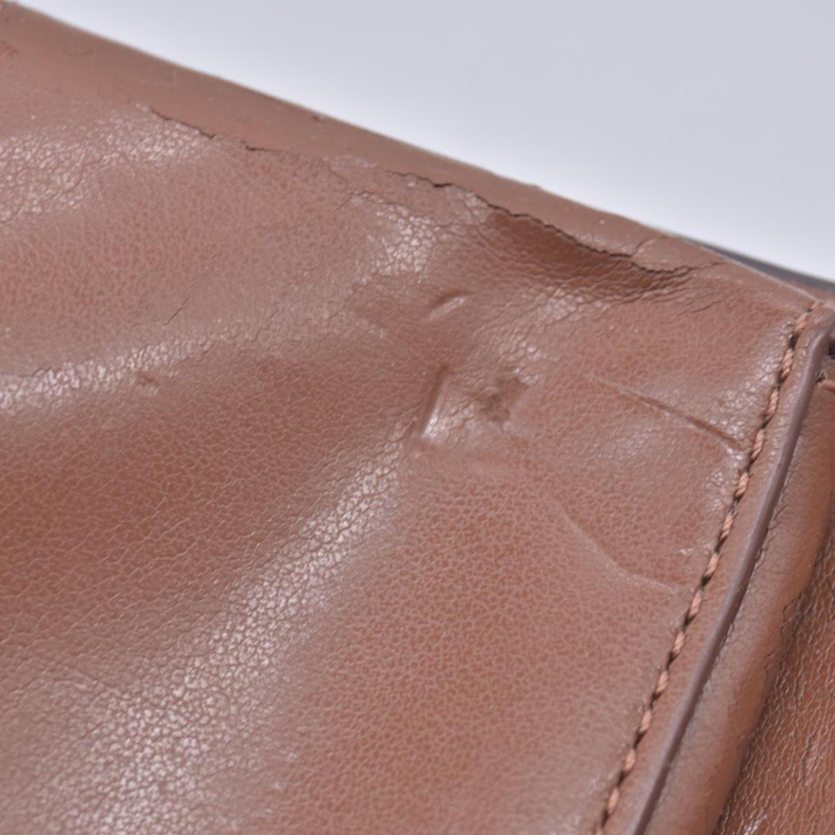 Coach Saffiano Tan Trifold Cross-grain Leather Wallet