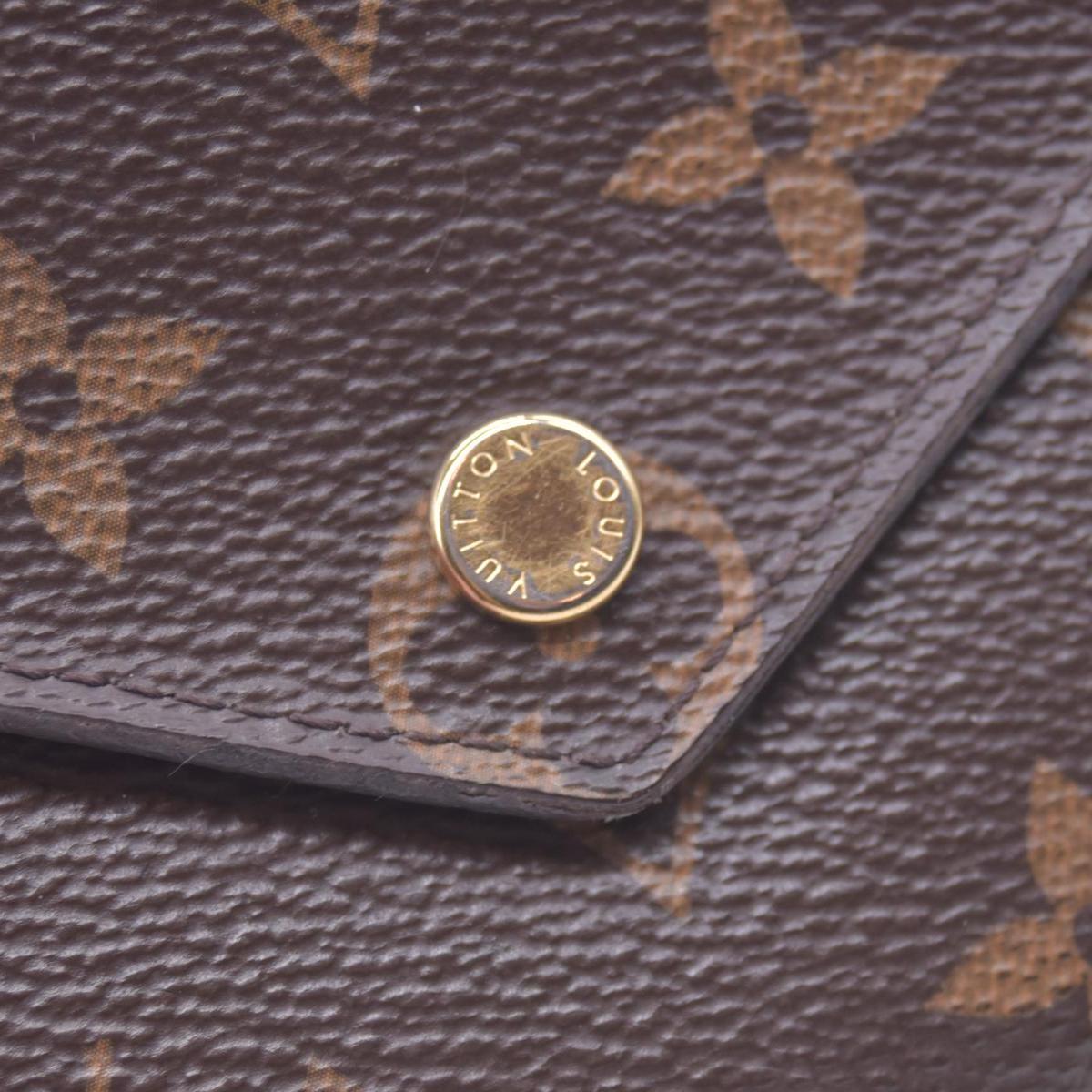 $570 2020 LOUIS VUITTON Monogram Victorine Wallet Brown TH0250 10021363