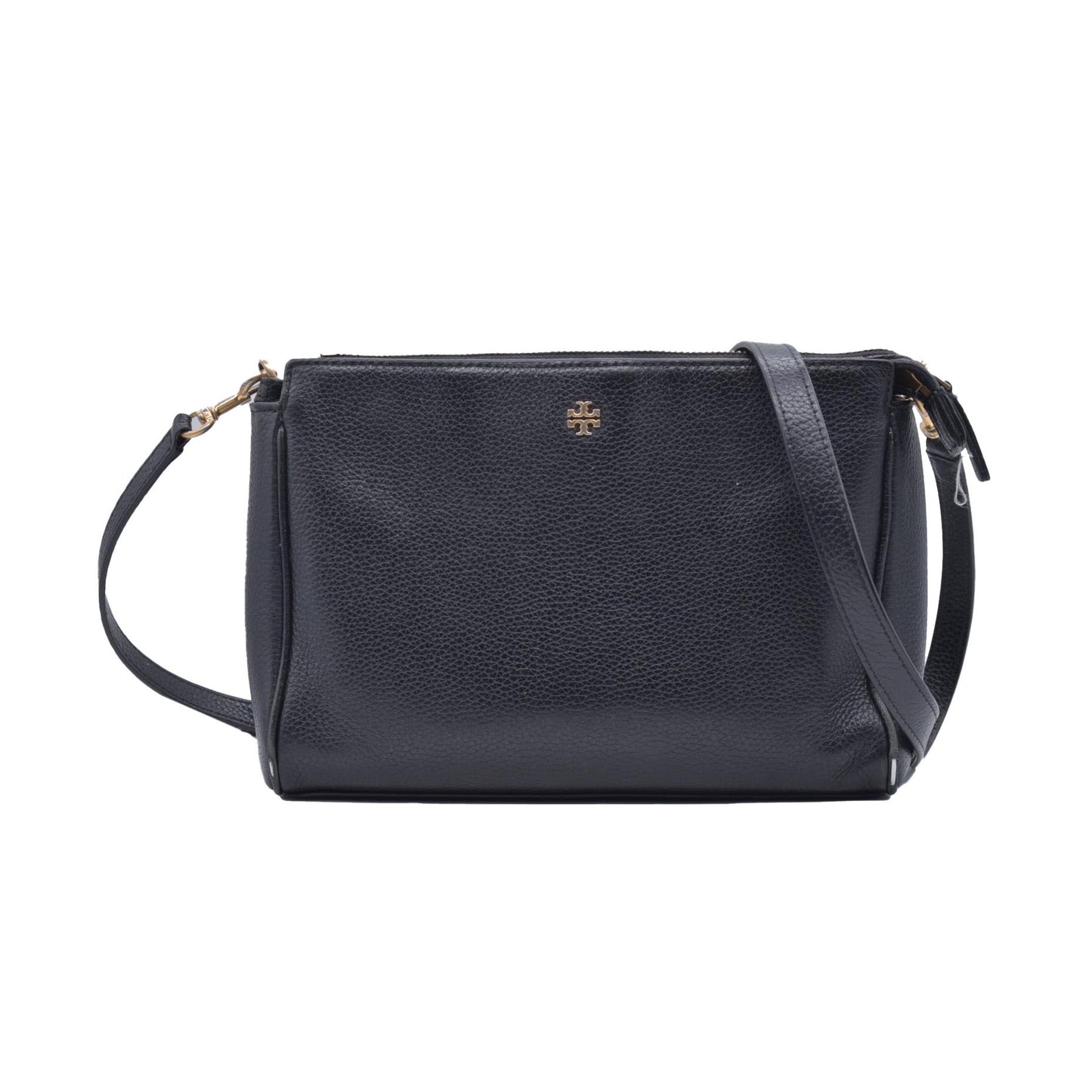 $200 Tory Burch Mercer Pebbled Zip Crossbody Bag CONSIGNMENT