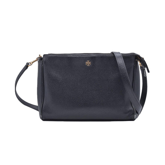 $200 Tory Burch Mercer Pebbled Zip Crossbody Bag CONSIGNMENT