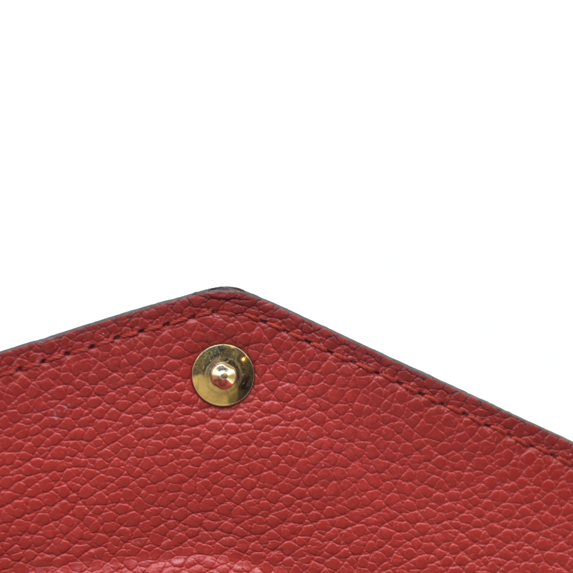 AUCTION $1060 Louis Vuitton Monogram Porte Feuille Pallas Compact Bifold Wallet Brown CA0126