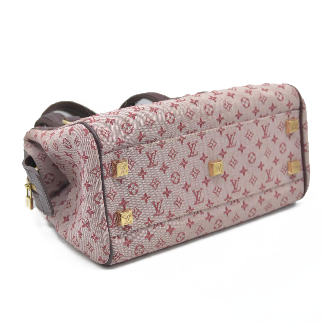 $1100 CONSIGNMENT LOUIS VUITTON Monogram Mini Lin Josephine Boston Bag