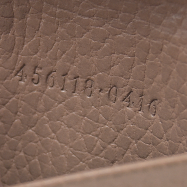 $350 GUCCI GG Dollar Calfskin GG Supreme Monogram GG Marmont 6 Key Holder Case Old Rose Beige Ebony